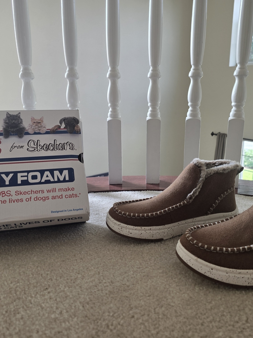 Skechers Woman's Brown Cozy Slip-On Shoes